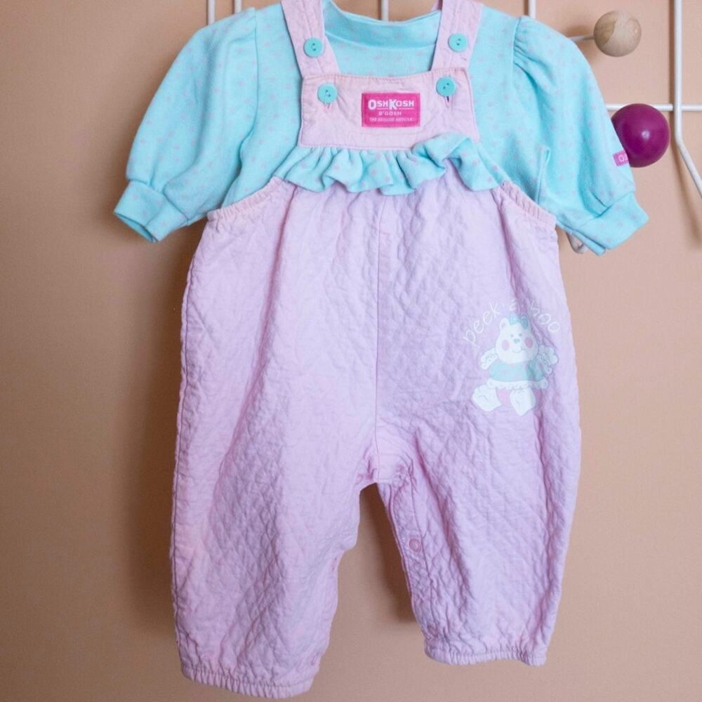 OshKosh Pink and Blue Baby Set | Vintage 3-6 Months